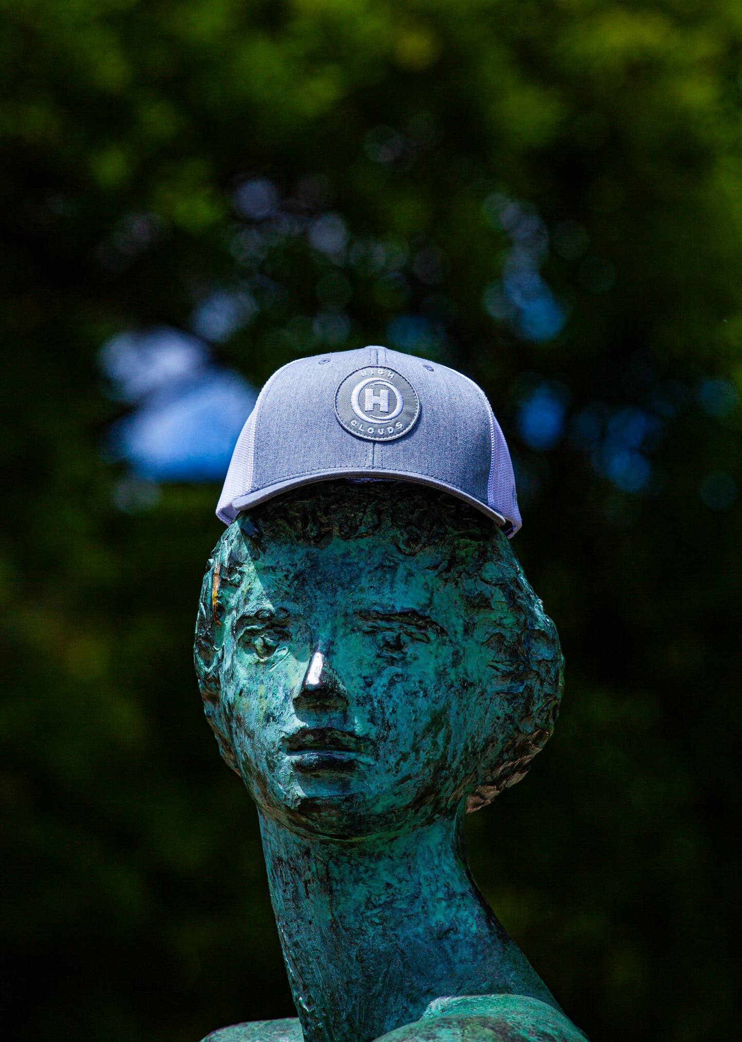 6 paneles Szürke/Fehér HighClouds baseball sapka