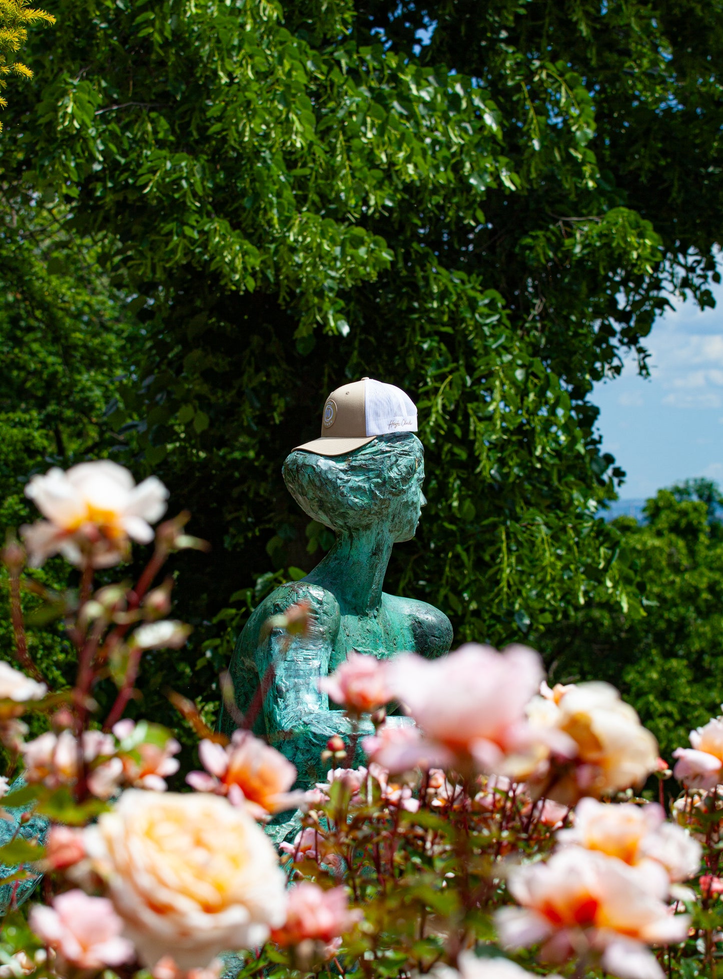 6 paneles Bézs/Fehér HighClouds baseball sapka