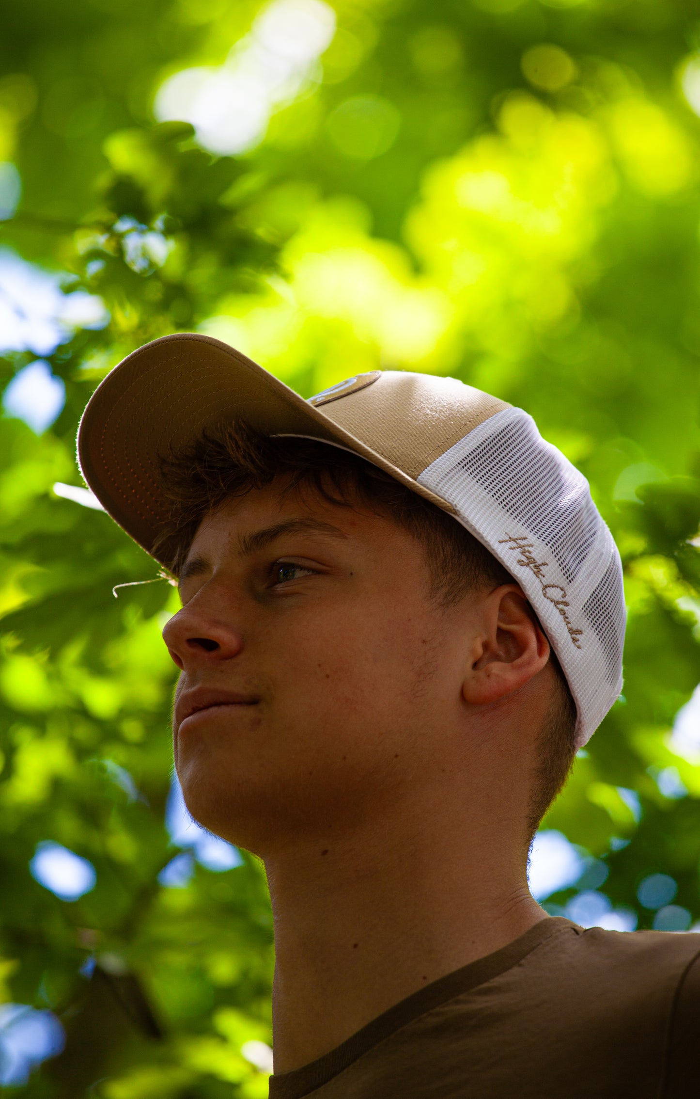 6 paneles Bézs/Fehér HighClouds baseball sapka