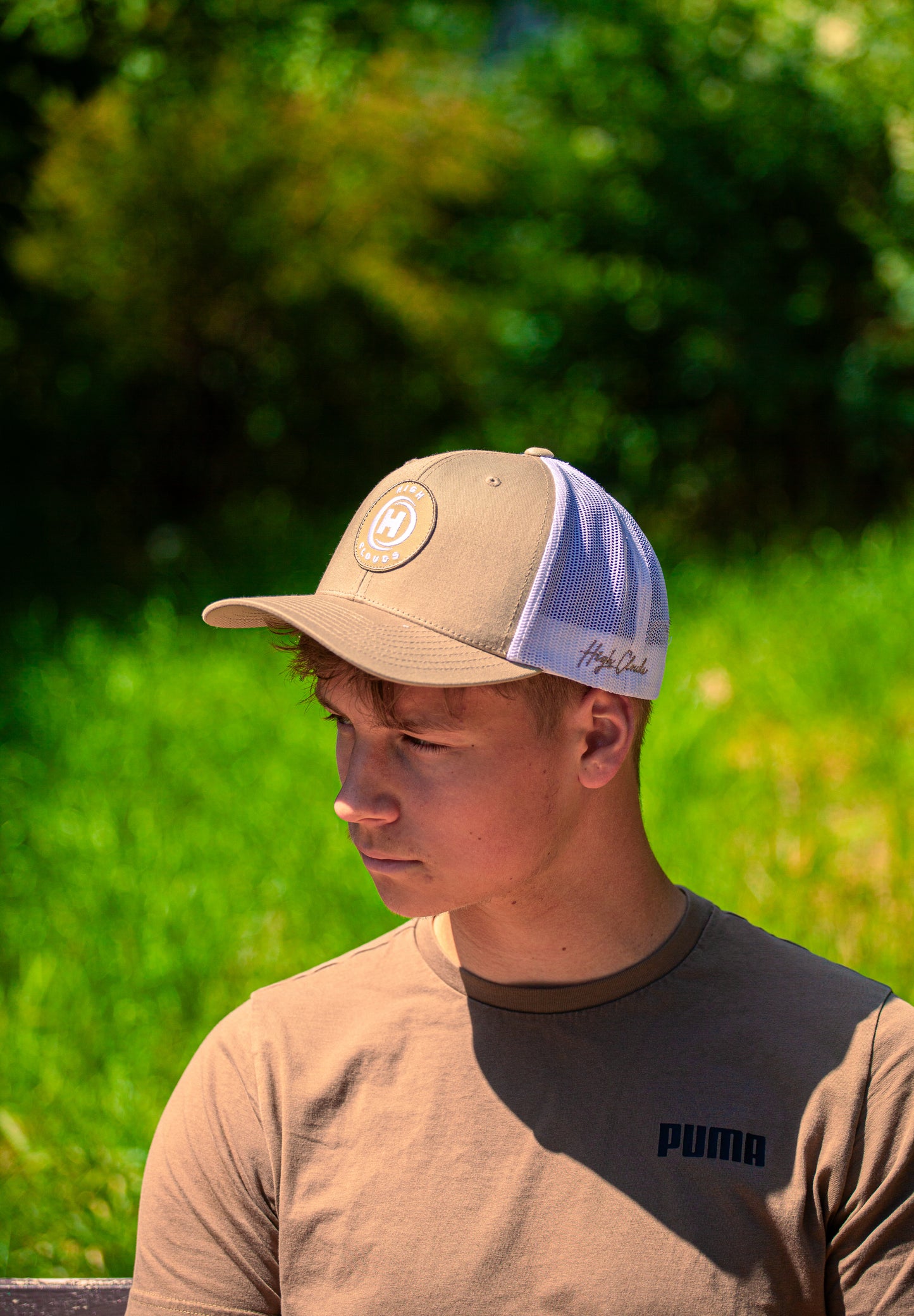 6 paneles Bézs/Fehér HighClouds baseball sapka