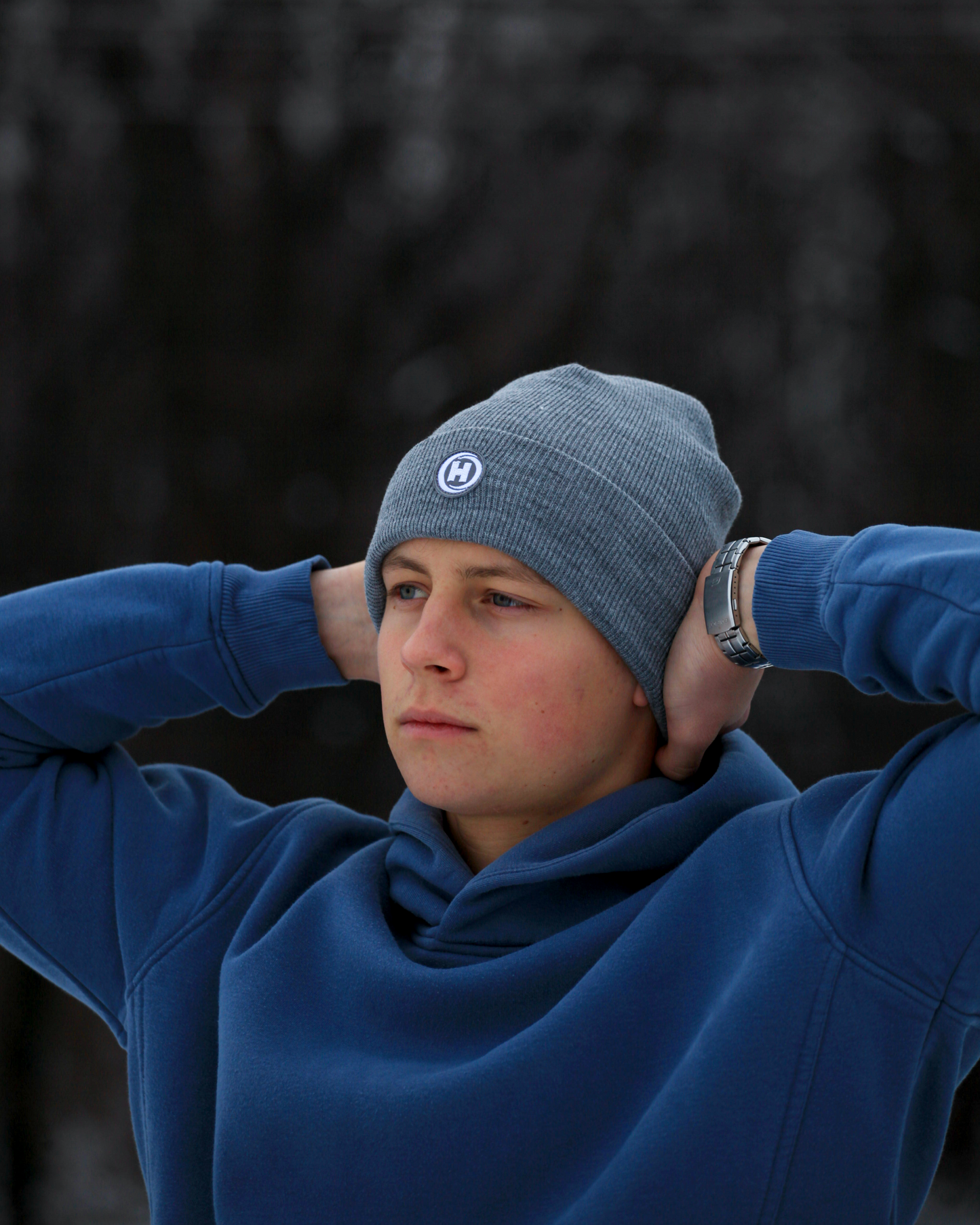 Szürke HighClouds Beanie téli sapka