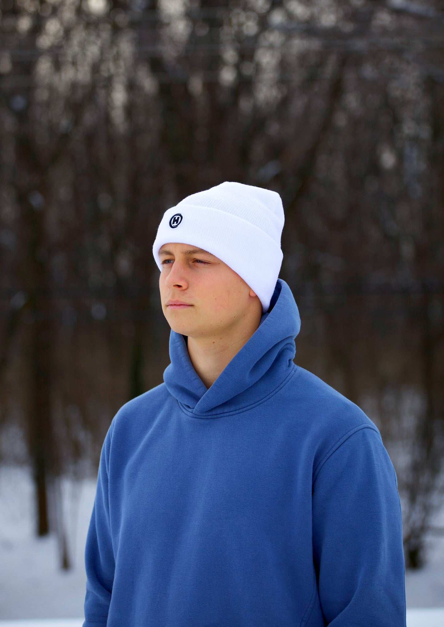 Fehér HighClouds Beanie téli sapka