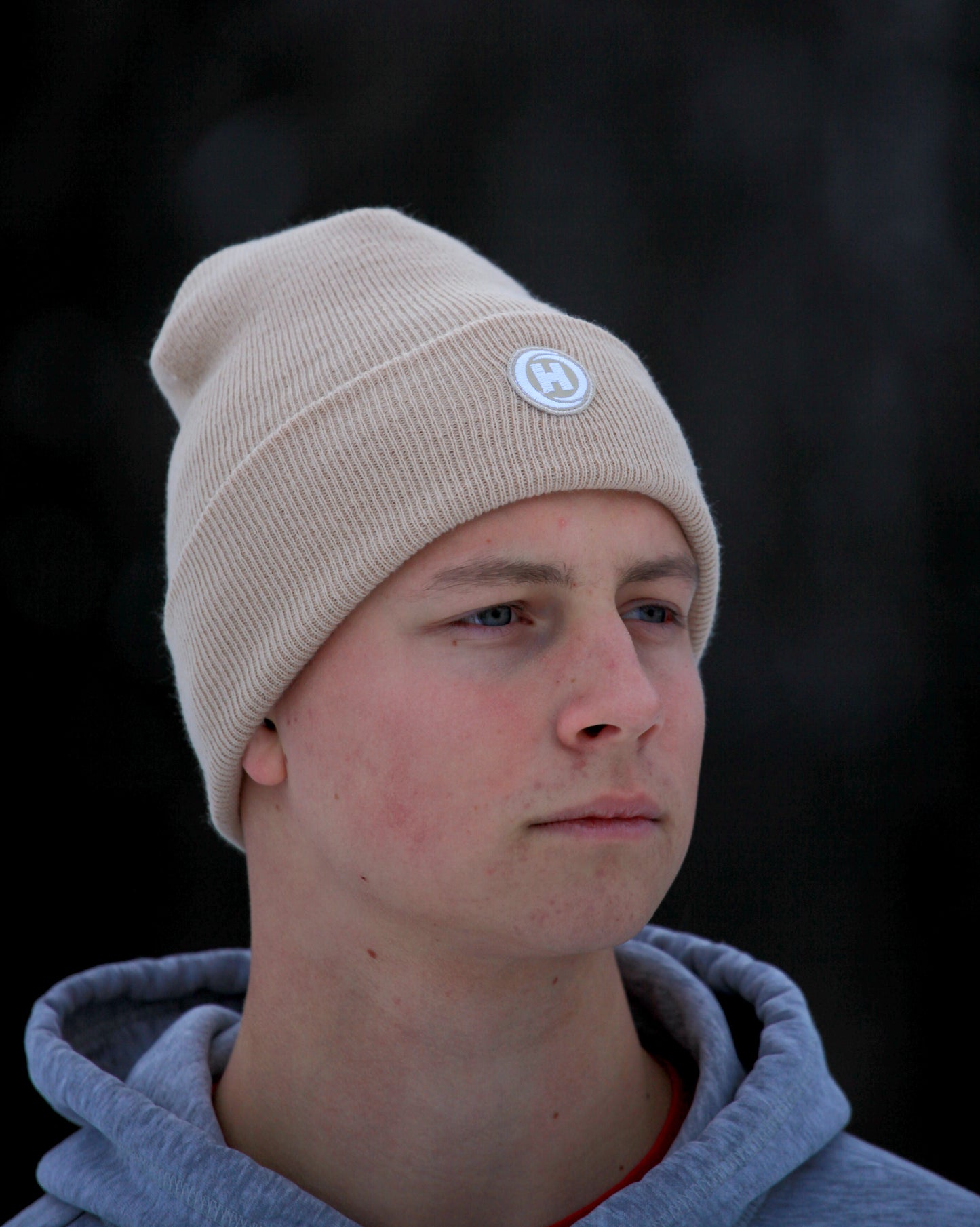 Bézs HighClouds Beanie téli sapka